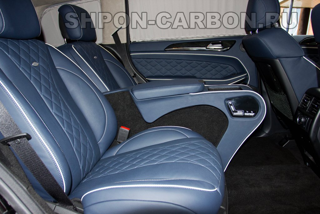 Установка комфортабельных сидений в Mercedes-Benz GL 166 (blue) (Мерседес-Бенц ДжЛ)